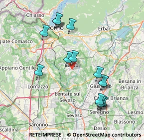 Mappa Via Pompei, 22063 Cantù CO, Italia (7.856)