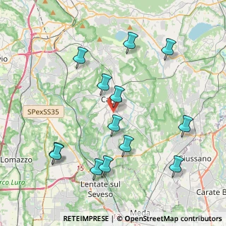 Mappa Via Pompei, 22063 Cantù CO, Italia (4.32077)