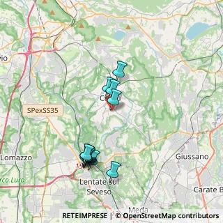 Mappa Via Pompei, 22063 Cantù CO, Italia (3.61083)
