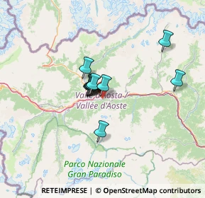 Mappa 11020, Aosta AO, Italia (8.48818)