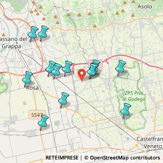 Mappa Via Pegoraro Gino, 31037 Loria TV, Italia (3.84308)