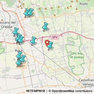 Mappa Via Pegoraro Gino, 31037 Loria TV, Italia (4.96583)