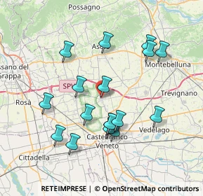 Mappa Via G. Sarto, 31039 Riese Pio X TV, Italia (7.11353)