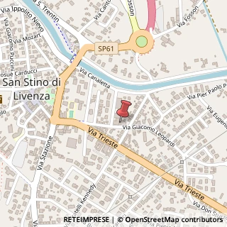 Mappa Via Giacomo Leopardi, 21, 30029 San Stino di Livenza, Venezia (Veneto)