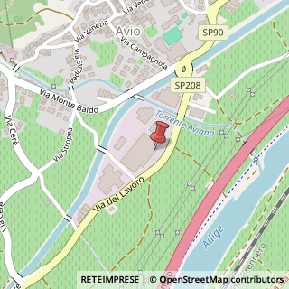 Mappa via del Lavoro, 18, 38063 Avio, Trento (Trentino-Alto Adige)