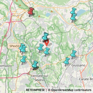 Mappa Via Grigna, 22063 Cantù CO, Italia (4.30059)