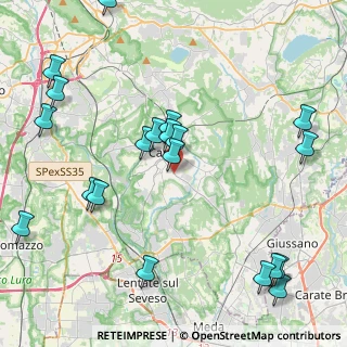 Mappa Via Grigna, 22063 Cantù CO, Italia (5.1425)