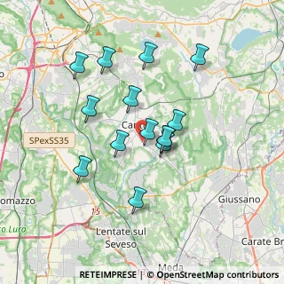 Mappa Via Grigna, 22063 Cantù CO, Italia (3.03571)