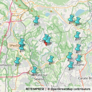 Mappa Via Grigna, 22063 Cantù CO, Italia (4.87667)