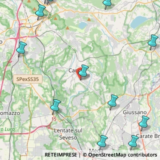 Mappa Via Grigna, 22063 Cantù CO, Italia (6.965)