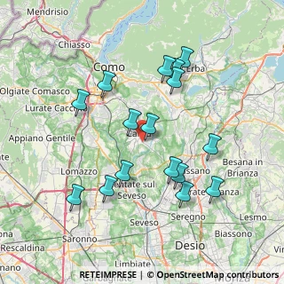Mappa Via Grigna, 22063 Cantù CO, Italia (7.32188)