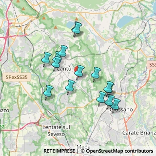Mappa Via San Giuseppe, 22063 Cantù CO, Italia (3.41933)