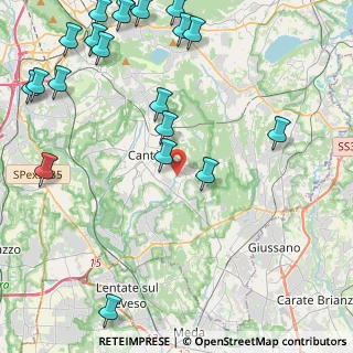 Mappa Via San Giuseppe, 22063 Cantù CO, Italia (6.0565)