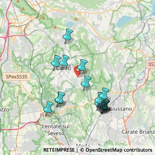 Mappa Via San Giuseppe, 22063 Cantù CO, Italia (3.84053)