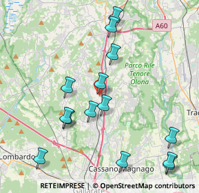 Mappa Via Magenta, 21041 Albizzate VA, Italia (4.50571)