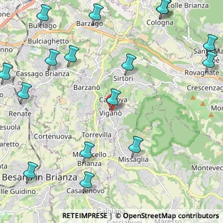 Mappa Via Risorgimento, 23897 Viganò LC, Italia (3.12813)