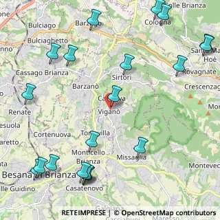 Mappa Via Risorgimento, 23897 Viganò LC, Italia (2.999)