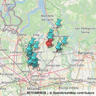 Mappa Via Risorgimento, 23897 Viganò LC, Italia (12.258)