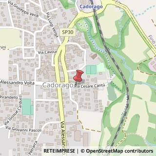 Mappa Via C. Cantù, 8, 22071 Cadorago, Como (Lombardia)