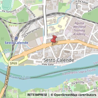 Mappa Via dell'Olmo, 34, 21018 Sesto Calende VA, Italia, 21018 Sesto Calende, Varese (Lombardia)