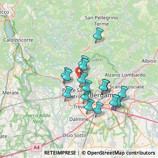 Mappa Piazza XXV Aprile, 24030 Paladina BG, Italia (5.91938)
