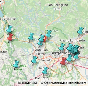 Mappa Piazza XXV Aprile, 24030 Paladina BG, Italia (9.39)