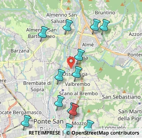 Mappa Piazza XXV Aprile, 24030 Paladina BG, Italia (2.35385)