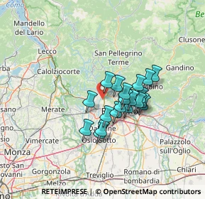 Mappa Piazza XXV Aprile, 24030 Paladina BG, Italia (9.4685)