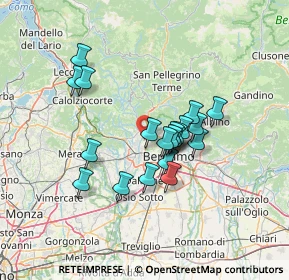 Mappa Piazza XXV Aprile, 24030 Paladina BG, Italia (10.972)