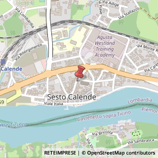 Mappa Via XX Settembre, 24, 21018 Sesto Calende, Varese (Lombardia)