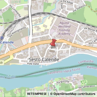 Mappa Via San Bernardino, 1, 21018 Sesto Calende, Varese (Lombardia)