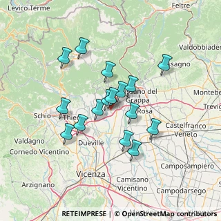 Mappa 36060 Mason vicentino VI, Italia (11.48188)