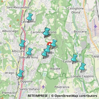 Mappa Via Postcastello, 21040 Carnago VA, Italia (1.76308)