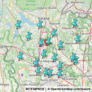 Mappa Via Postcastello, 21040 Carnago VA, Italia (8.7635)