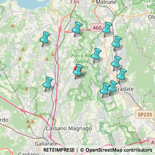 Mappa Via Postcastello, 21040 Carnago VA, Italia (3.88364)
