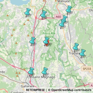 Mappa Via Postcastello, 21040 Carnago VA, Italia (4.94818)