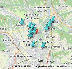 Mappa Via Rubini, 24030 Brembate di Sopra BG, Italia (1.19538)