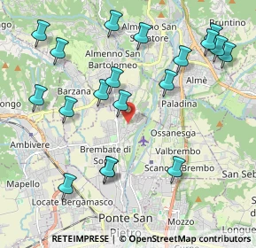 Mappa Via Rubini, 24030 Brembate di Sopra BG, Italia (2.31158)