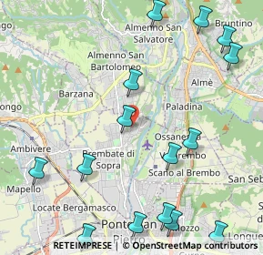 Mappa Via Rubini, 24030 Brembate di Sopra BG, Italia (2.75667)