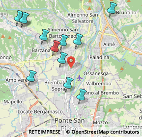 Mappa Via Rubini, 24030 Brembate di Sopra BG, Italia (2.175)