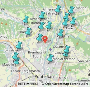 Mappa Via Rubini, 24030 Brembate di Sopra BG, Italia (2.09389)