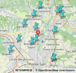 Mappa Via Rubini, 24030 Brembate di Sopra BG, Italia (2.22643)