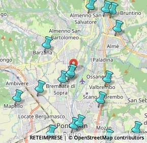 Mappa Via Rubini, 24030 Brembate di Sopra BG, Italia (2.68941)