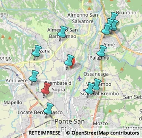 Mappa Via Rubini, 24030 Brembate di Sopra BG, Italia (2.12692)