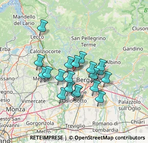 Mappa Via Rubini, 24030 Brembate di Sopra BG, Italia (10.8685)