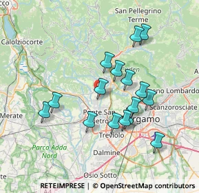 Mappa Via Rubini, 24030 Brembate di Sopra BG, Italia (6.59313)