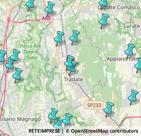Mappa Via D'Annunzio Gabriele, 21049 Tradate VA, Italia (5.823)