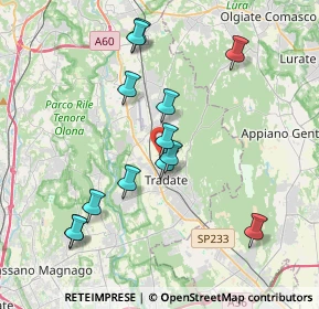 Mappa Via D'Annunzio Gabriele, 21049 Tradate VA, Italia (3.75308)