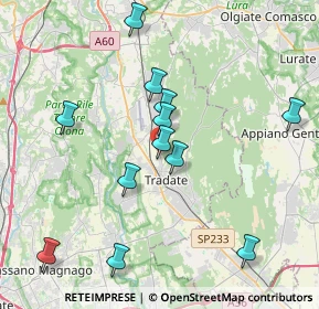 Mappa Via D'Annunzio Gabriele, 21049 Tradate VA, Italia (3.93583)
