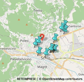 Mappa Via Monte Lozze, 36015 Schio VI, Italia (1.43583)